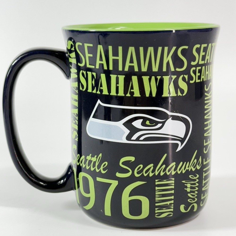 NFL Seattle‎ Seahawks Sculpted Spirit Mug, 17-ounce, Blue